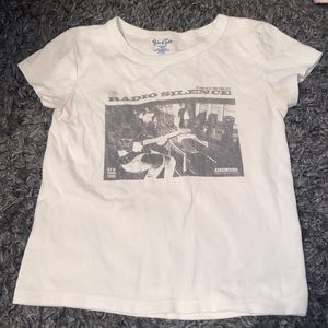 hailie radio silence top (white)